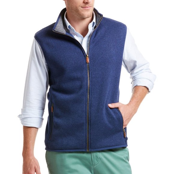 Vineyard Vines Other - Vineyard Vines Men's Mountain Sweater Fleece Vest Navy Large